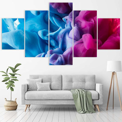 Image of Blue and Purple Smoke