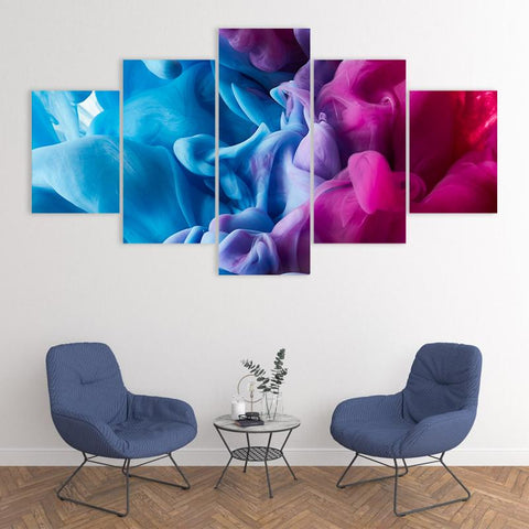 Image of Blue and Purple Smoke