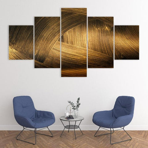 Image of Gold Paint Strokes