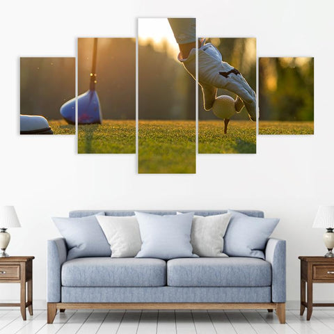 Image of Golfing at Sunset