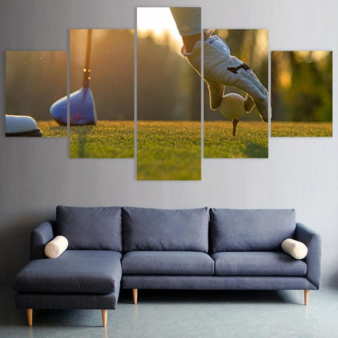 Image of Golfing at Sunset