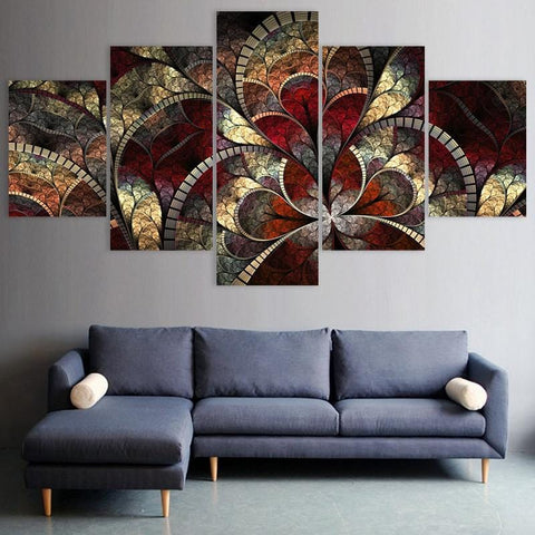 Image of Red Abstract Art