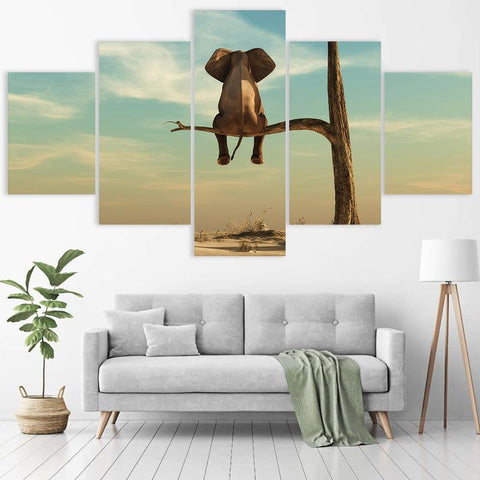 Image of Sitting Elephant