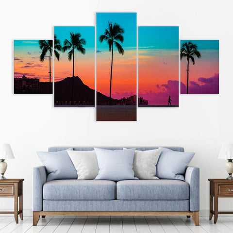 Image of Tropical Sunset Silhouette
