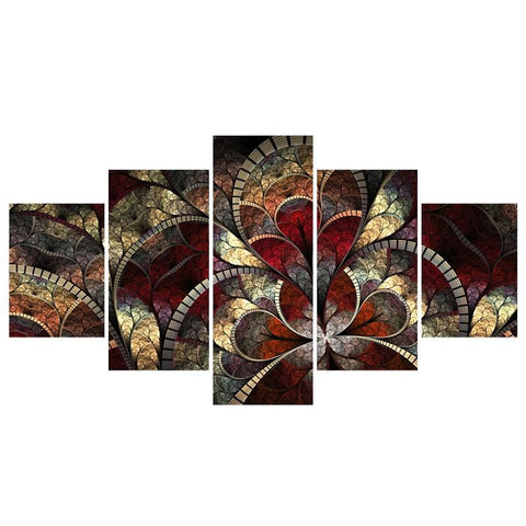 Image of Red Abstract Art