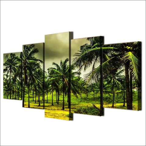 Image of Green Palm Trees