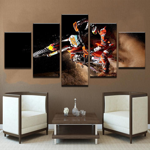 Image of Dirtbike in Motion