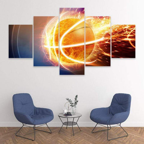 Image of Fiery Basketball
