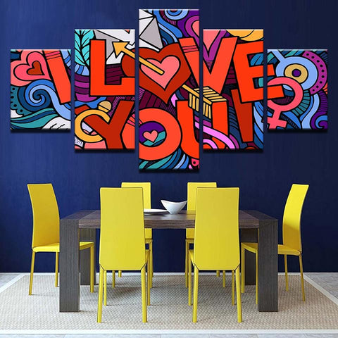 Image of I Love You Abstract