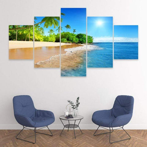 Image of Palm Trees by the Sea