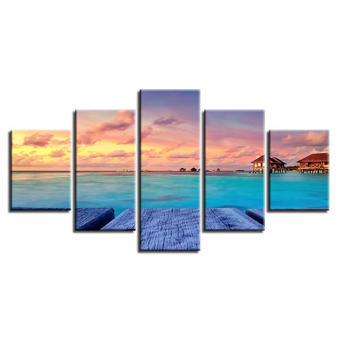 Image of Wood Bridge Sunset