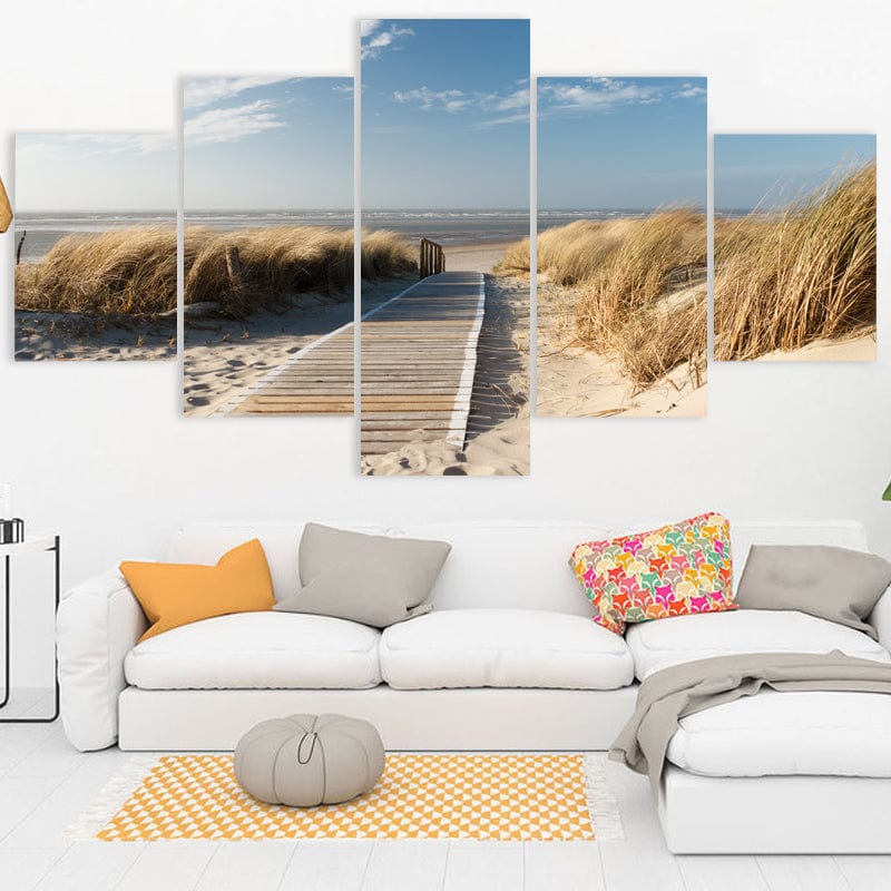 Peaceful Beach Boardwalk