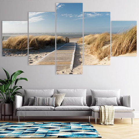 Image of Peaceful Beach Boardwalk