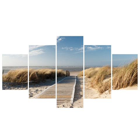 Image of Peaceful Beach Boardwalk