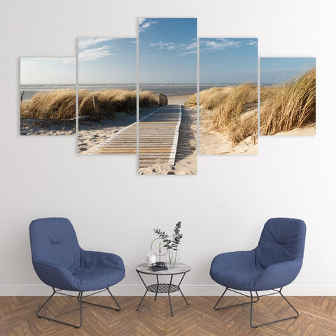 Image of Peaceful Beach Boardwalk