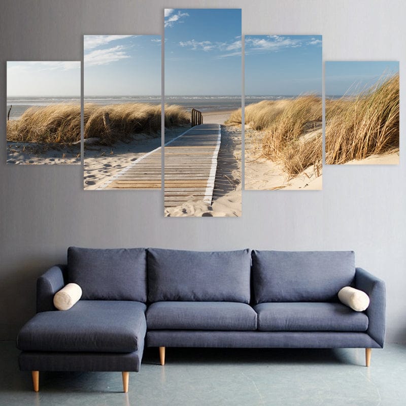 Peaceful Beach Boardwalk