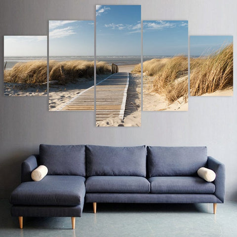 Image of Peaceful Beach Boardwalk