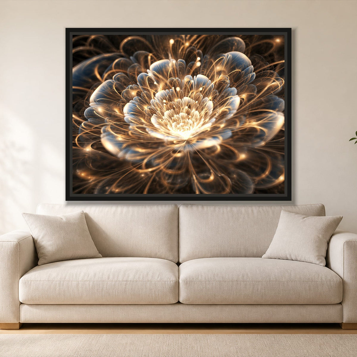 Glowing Flower - Single Panel