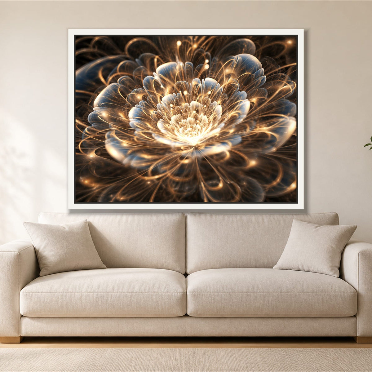 Glowing Flower - Single Panel