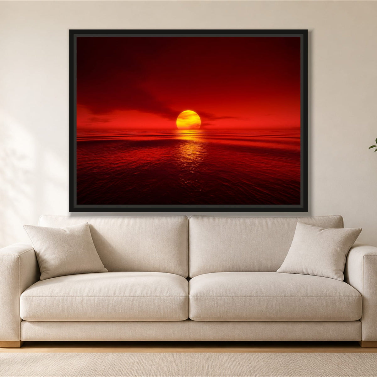 Red Sunset - Single Panel