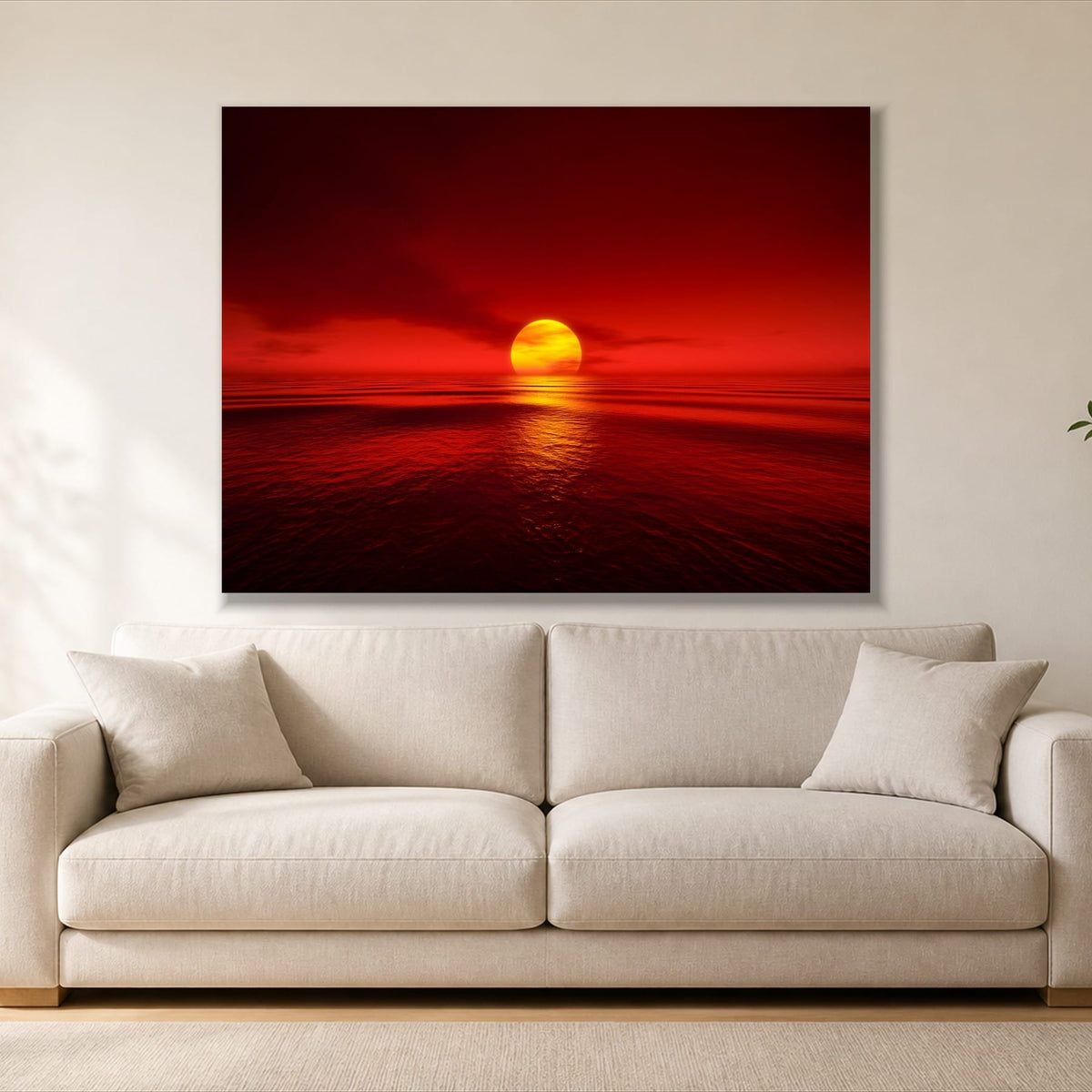 Red Sunset - Single Panel