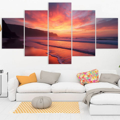 Image of Vibrant Beach Sunset