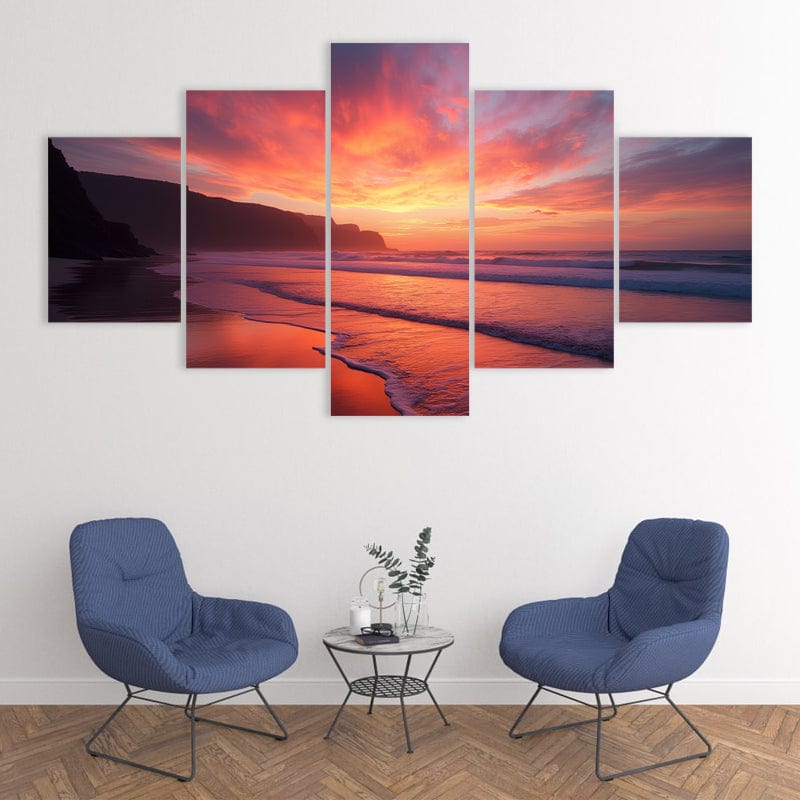 Vibrant Beach Sunset
