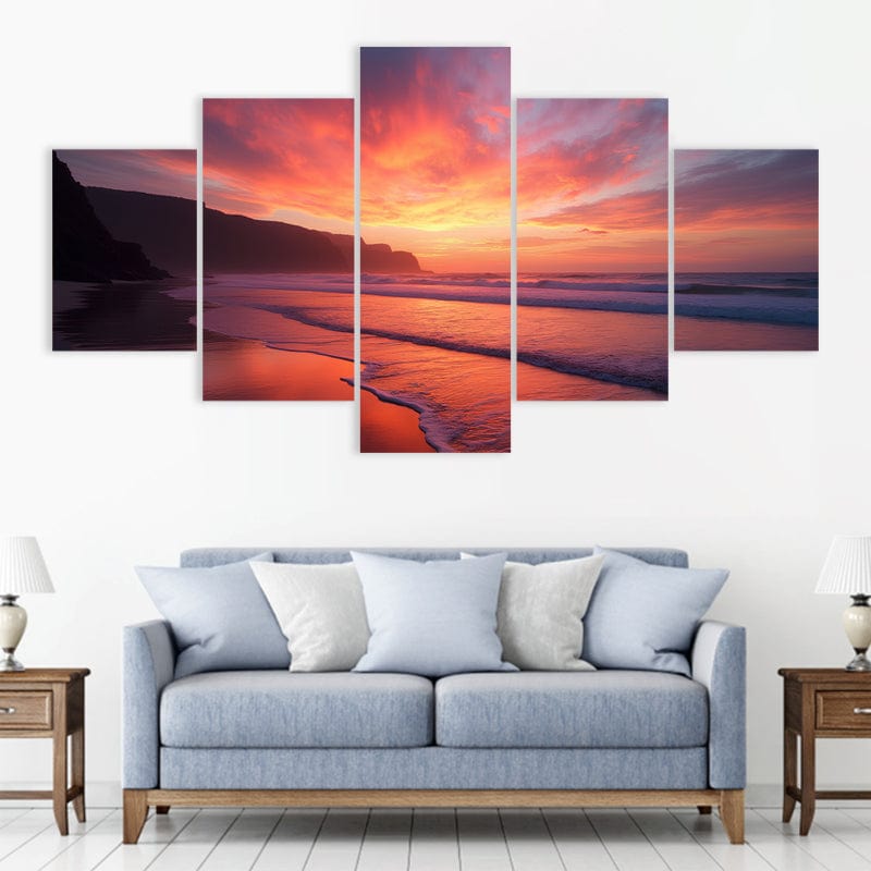 Vibrant Beach Sunset