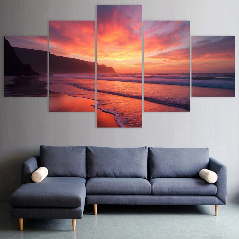 Vibrant Beach Sunset
