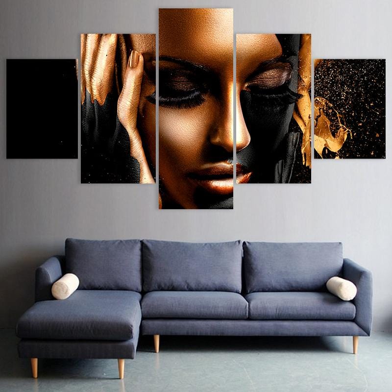 Black and Gold Portrait