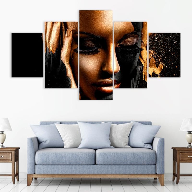 Black and Gold Portrait