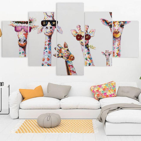 Image of Colorful Giraffe