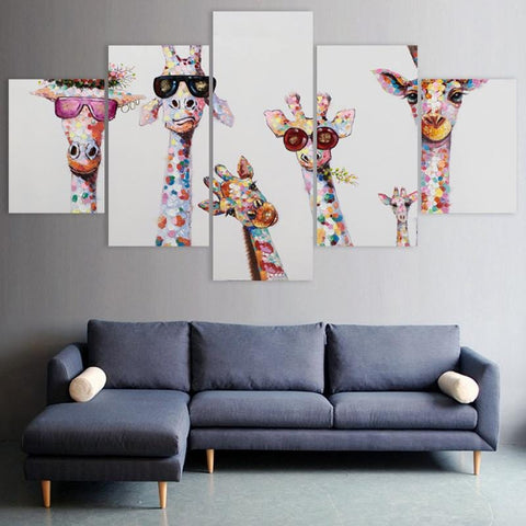 Image of Colorful Giraffe