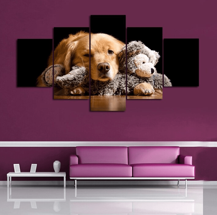 Puppy and Teddy Bear