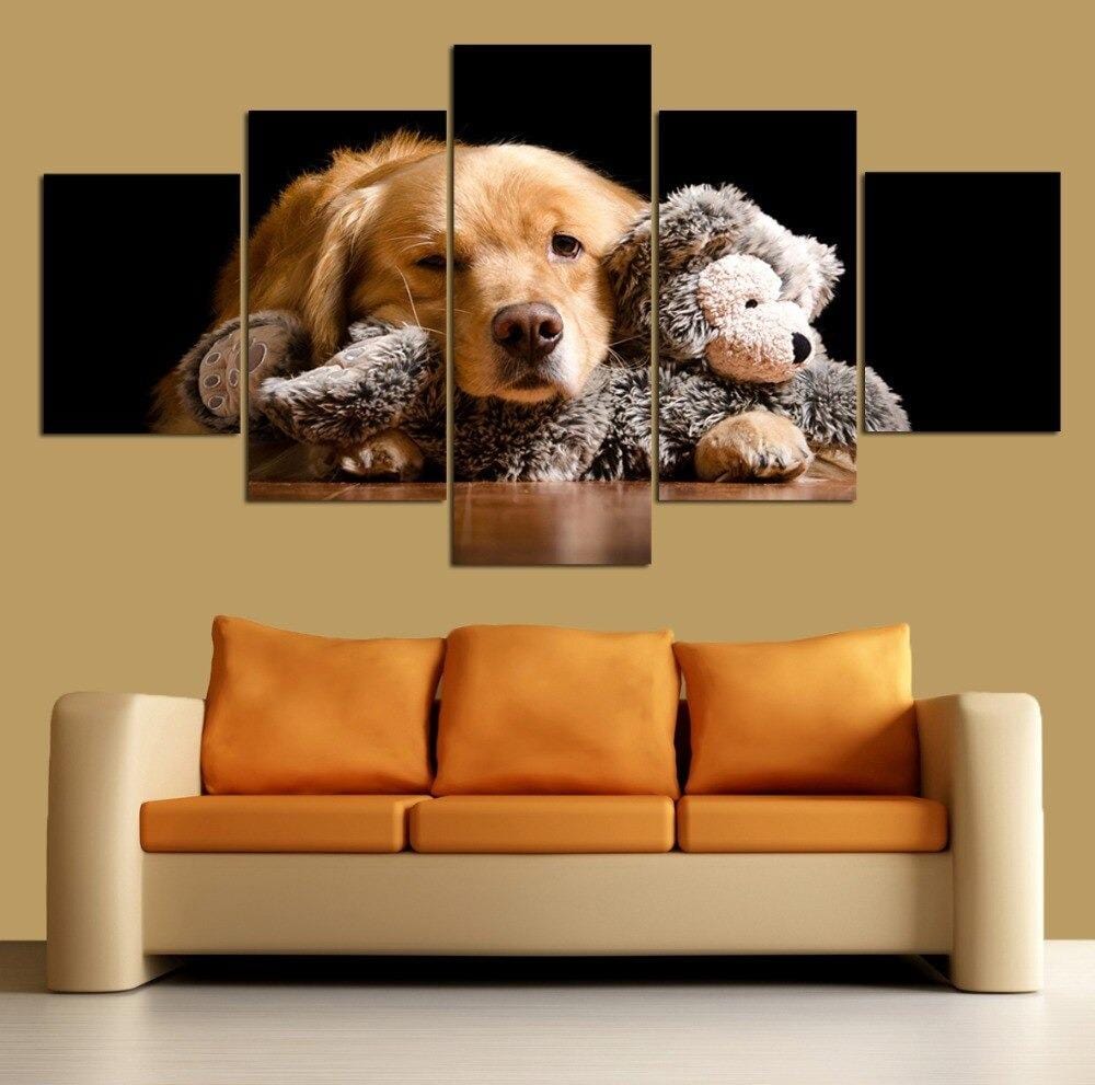 Puppy and Teddy Bear