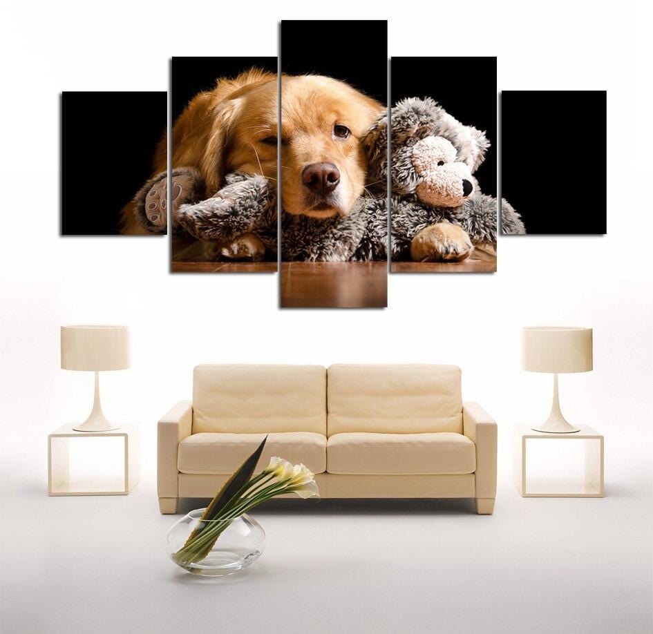 Puppy and Teddy Bear