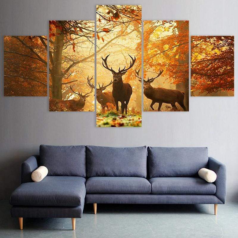 Elk with Fall Colors