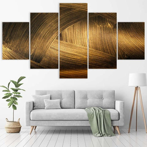 Image of Gold Paint Strokes