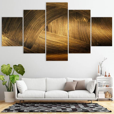 Image of Gold Paint Strokes