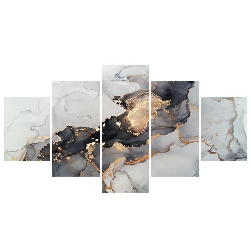 Grey and Gold Marble