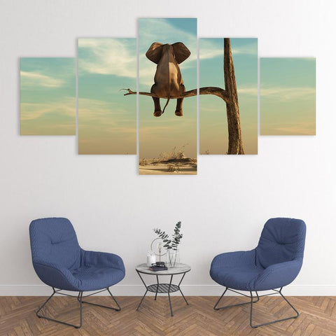 Image of Sitting Elephant