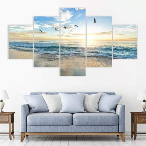 Image of Sunset with Birds