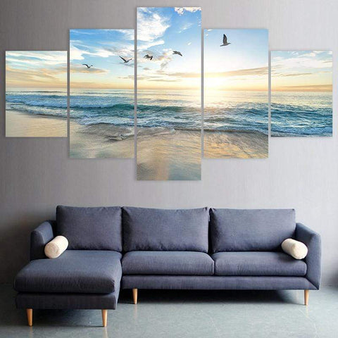 Image of Sunset with Birds