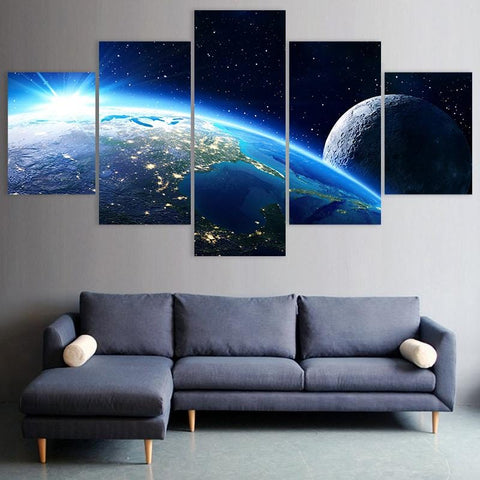 Image of The Earth and the Moon