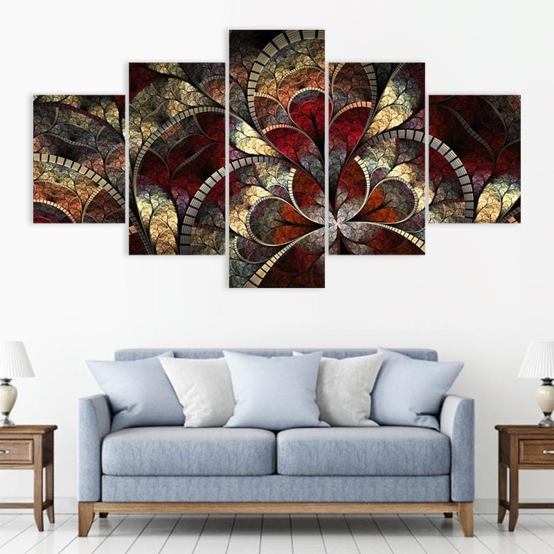 Red Abstract Art