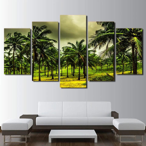 Image of Green Palm Trees