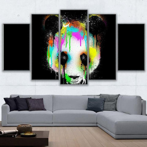 Image of Colorful Panda Head