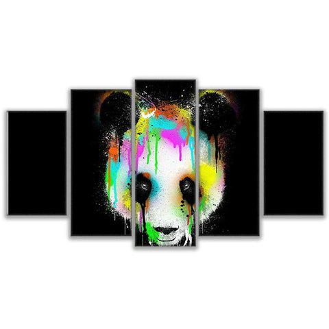 Image of Colorful Panda Head