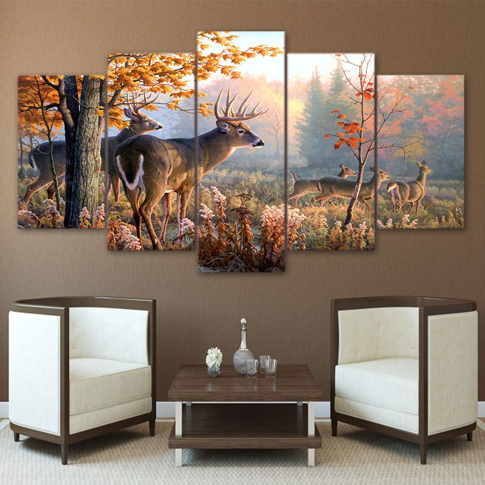 Deer in the Woods