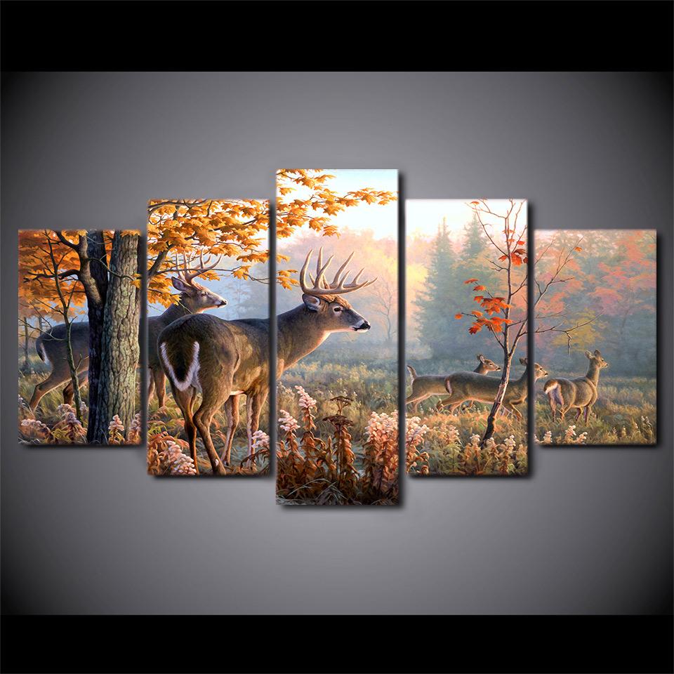 Deer in the Woods